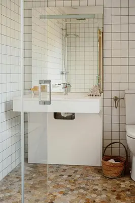 a bathroom with a sink and a toilet at Accessible Villa In The Heart Of Corbières in Marcorignan
