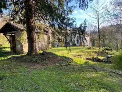 a bedroom with two beds with white sheets and a window at Camping 3 étoiles - ccbfdca in Le Bez