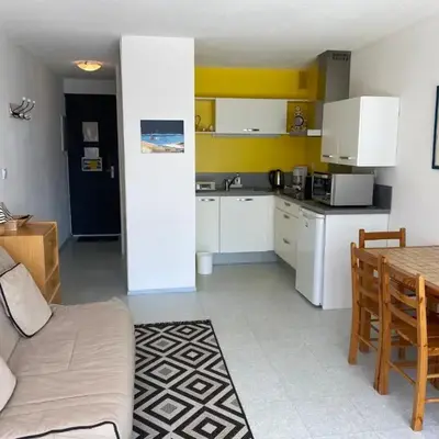 Studio 2 couchages – Entre port et plage – Résidence Presqu’île 2 à Gruissan