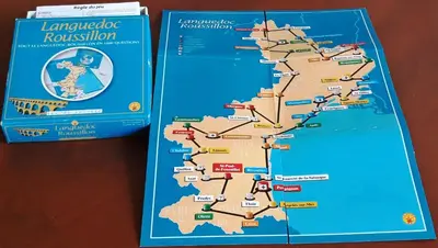a map of liverpool and the riviera reconstruction at Petite Chouette in Salses-le-Chateau