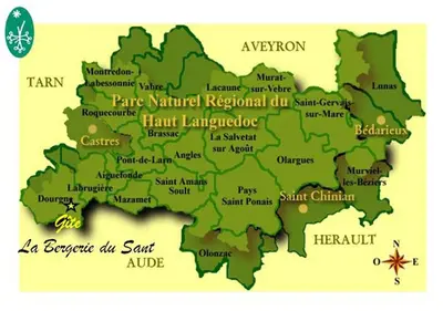 an illustration of a map of ireland at Gîte rural La Bergerie du Sant in Massaguel