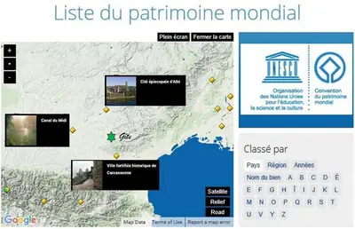 a page of a website with a map of the usa at Gîte rural La Bergerie du Sant in Massaguel