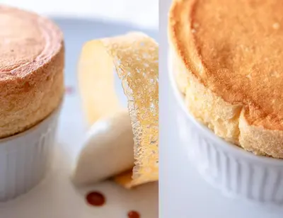 a close up of a piece of bread and a cake at Auberge du Poids Public Logis Hotel in Saint-Félix-Lauragais