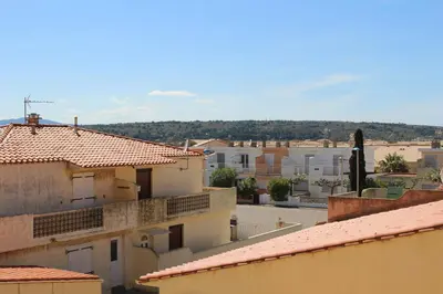 a view from the roof of a building at Gites de France Bleu à la mer in Port-la-Nouvelle