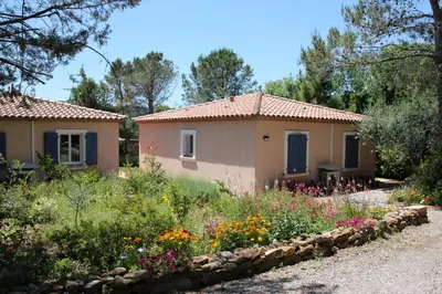 a house with a garden in front of it at Lou Daro in Cébazan