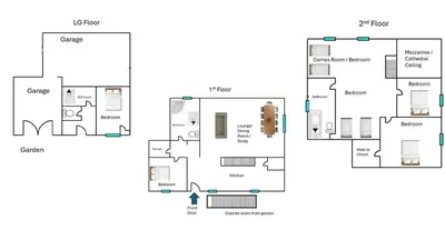 a floor plan of a house at Pradines in Saint-André-de-Roquelongue