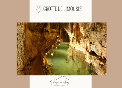 a picture of a river in a cave at Apartment Carcasses in Carcassonne