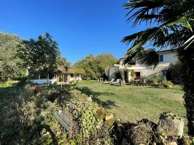 a view of the house from the garden at Belrepayre in Manses