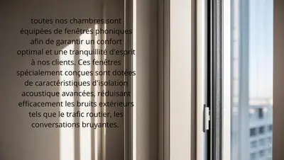 a window with a bunch of white words on it at Hôtel L'Alsace in Narbonne
