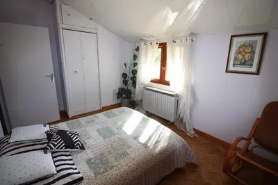 a small bathroom with a sink and a toilet at la Chaumine aux étoiles in Camurac