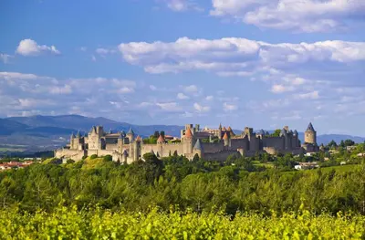 a large castle sitting on top of a hill at La Belle Vie B&B in Montréal