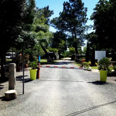 a road with trees and plants in a park at Chambres d'hôtes Le Pessac in Vielmur-sur-Agout