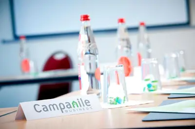 a sign on a table with campeline on it at Campanile Narbonne A9/A61 in Narbonne