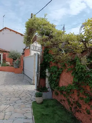 a ivy covered wall of a house at Aux Berges du Canal in Capestang