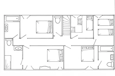 a drawing of a house at Maison Saraphina in Cruzy