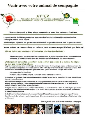 a screenshot of a page of a website at Gîte Terra Bosca in Cambounès