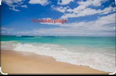 a picture of a beach with the ocean at La Villa Du Menhir Chambre d'hôtes in Bize-Minervois