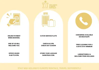 a set of four templates for a travel agency with a suitcase and a phone at La Petite Maison in Cesseras