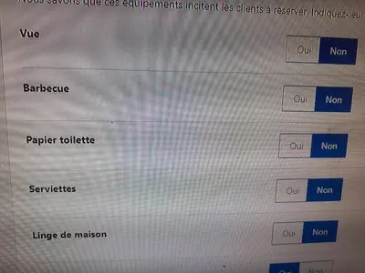 a screenshot of a computer screen with different texts at MOBILHOME agréable sans draps ni serviettes in Port-la-Nouvelle
