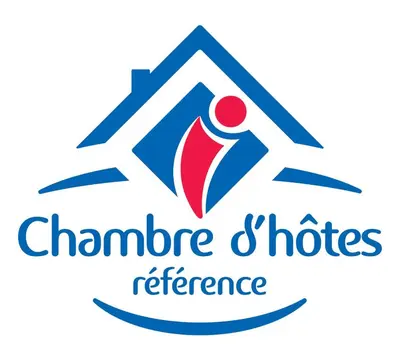 a logo for a home improvement company with a roof at Villa Saint Léon in Badens
