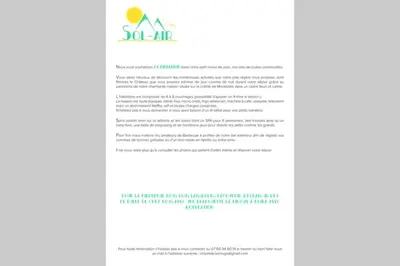 a screenshot of a questionnaire with the sod agency logo at Charmante maison avec jacuzzi in Montazels