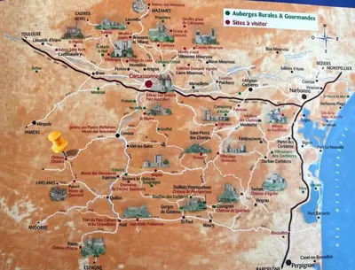 a map of the province of morocco at Pause Cathare in Chalabre