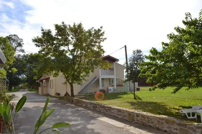 a house on the side of a street at Domaine Las Brugues in Saint-Papoul