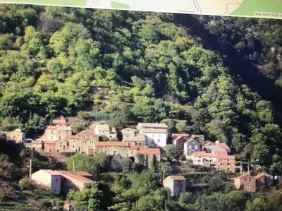 a small village on the side of a mountain at La Bergerie in Saint-Vincent
