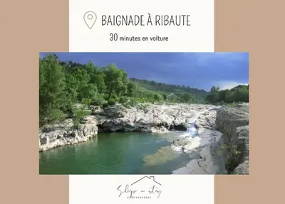 a picture of a river with the words baraird araique at ** Superbe appartement sur le canal du midi ** in La Redorte