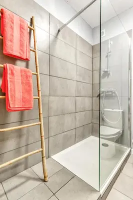 a bathroom with a ladder and a toilet at Le Cocon / Free Parking / Wifi / Netflix in Carcassonne