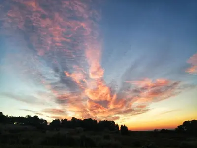 a view of a sky at sunset at EVANA in Bize-Minervois