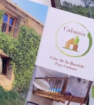 a magazine with a picture of a house at Gîte de la Bastide - Cabania Pays Cathare in Camps-sur-lʼAgly
