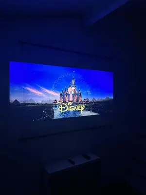 a television screen with a disney logo on it at La maisonnette de Gruissan in Gruissan