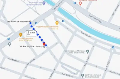 a map of the subway in amsterdam with the stations at Le Brodiaea Terrasse Wifi in Narbonne