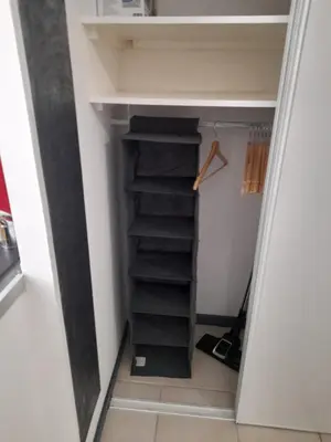 a walk in closet in a house at Chez Sabine et Patrick in Narbonne
