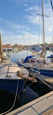 a group of boats docked in a harbor at LOCATION STUDIO EN BORD DE PLAGE A GRUISSAN in Gruissan