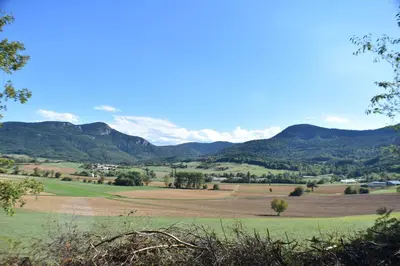 a view of the mountains from the top at L'Occitania Chambre d'hotes in Puivert