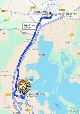a map of the proposed route of the freeway at Studio mosaïque Narbonne in Narbonne